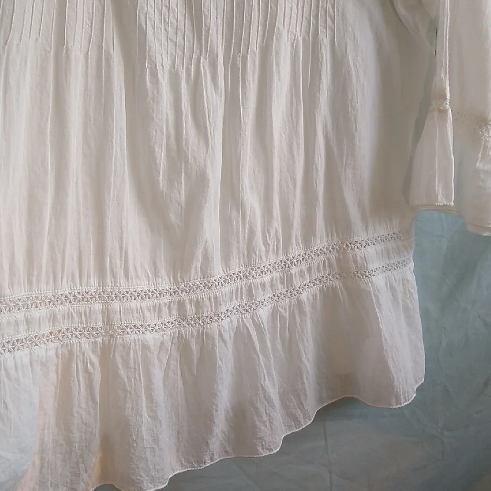 Novica XL delicate India cotton tunic blouse - Picture 4 of 16